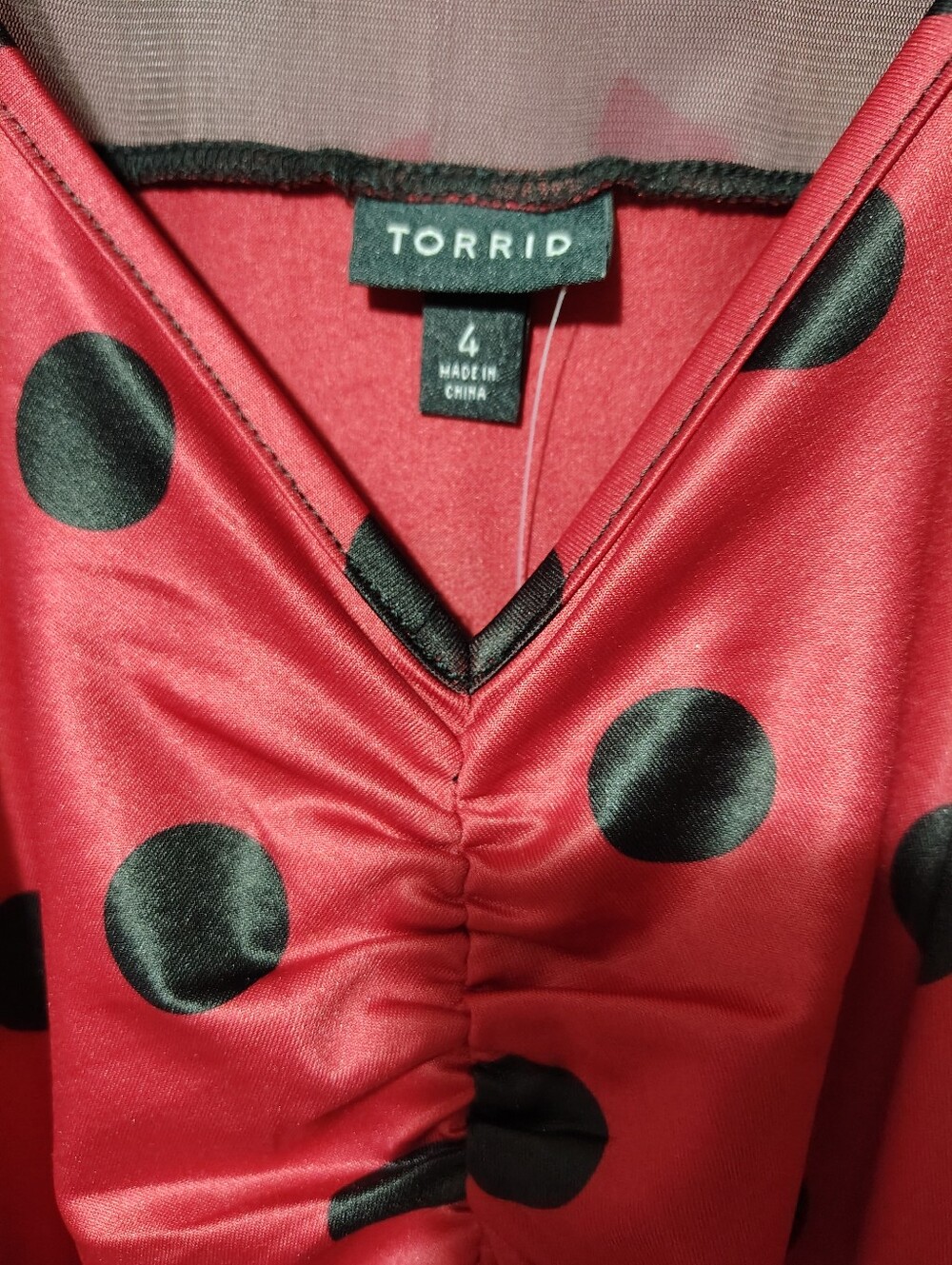 NWT Torrid Lady Bug Mini Dress - Size 4 - Picture 3 of 7